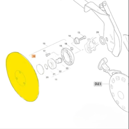 Диск сошника сеялки AMAZONE D9 / 962292