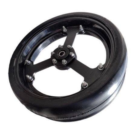 Колесо 4,5”x16” (115х406 мм) с металлическими спицами HARDOX и точеной маточиной / 814-173C