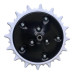 Колесо прикатывающее в сборе 1"x12" зубчастое Spike Spinner / AA22325, GD1085, AA43899