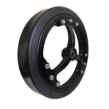 Опорное (копирующее) колесо глубина 2,5"x16" (65х400 мм) в сборе с чугунной маточиной / 814-257C K3618190 AC80581