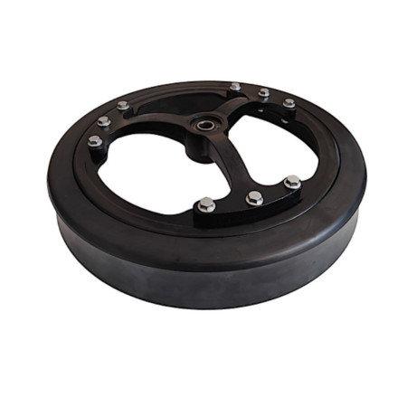 Опорное (копирующее) колесо глубина 2,5"x16" (65х400 мм) в сборе с чугунной маточиной / 814-257C K3618190 AC80581