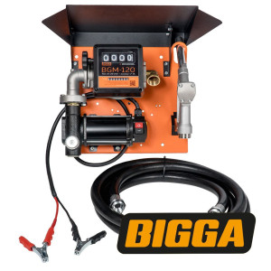 Bigga Gamma DC80-12 – Мобільна заправна станція для дизельного палива з витратоміром, 12В 80 л/хвил